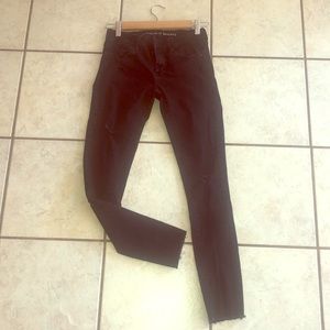 Articles of Society distressed black jeans
